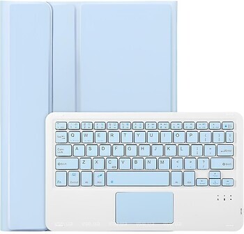 Фото BeCover Smart Case Keyboard TouchPad for Samsung Galaxy Tab A9 Plus SM-X210/SM-X215/SM-X216 Light Blu Bluetooth (712414)