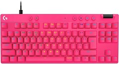Фото Logitech G Pro X TKL Rapid Wired Gaming Keyboard Magenta USB (920-013253)