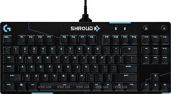 Фото Logitech G PRO Mechanical Gaming Shroud Edition Black USB (920-009849)