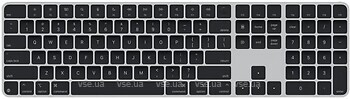 Фото Apple Magic Keyboard with Touch ID and Numeric Keypad Bluetooth Black (MXK83LL/A)
