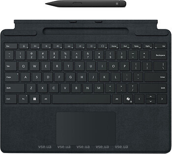 Фото Microsoft Surface Pro Signature Keyboard With Slim Pen Black Bluetooth (8X8-00141)