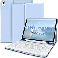 Фото BeCover Smart Keyboard for iPad Air 2020-2025 Light Blue Bluetooth (711397)