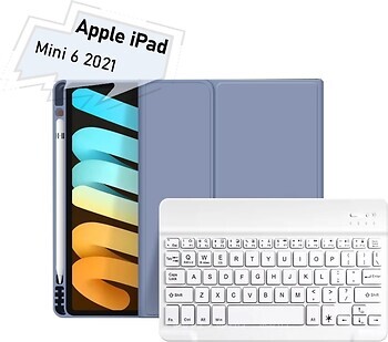 Фото BeCover Smart Keyboard for iPad Mini 6 2021 Purple Bluetooth (712991)