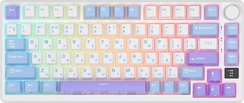 Фото RK Royal Kludge M75 Wireless Gaming Keyboard Taro Milk Bluetooth/USB (RK-M75-TAROMLK-BRNSW-US)