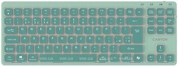 Фото Canyon OnType 10 Green USB (CNS-HKB10GR)