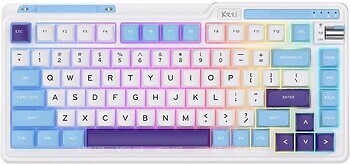 Фото Kzzi K75 Lite Rainbow Switch Blue Sea Bluetooth/USB (6935280824654)