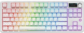 Фото A-Jazz AK870 V2 RGB Maillard Switch Wireless White Bluetooth/USB (AK870-V2-S-W)