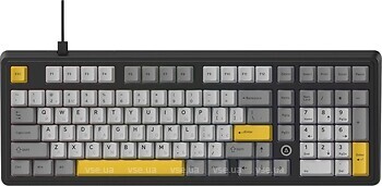 Фото A-Jazz AK980 Max Magnetic Switch Black/Gray/Yellow USB (AK980-MAX-M-BGY)