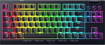 Фото Razer BlackWidow V4 TKL Green Switch Black Bluetooth/USB (RZ03-05450500-R3M1)