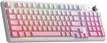 Фото MageGee GK960 RGB White/Pink USB (6971969729049)