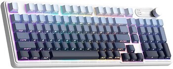 Фото MageGee GK960 RGB Wireless White/Blue Bluetooth/USB (6971969728943)