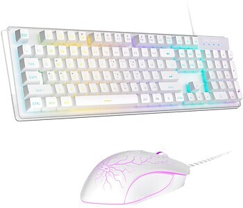 Фото MageGee K1 Combo White USB (6971969723870-UA)