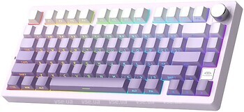 Фото MageGee Light 75 RGB Purple Bird Switch Purple/White Bluetooth/USB (6971969728813)