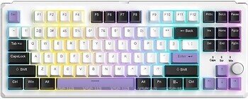 Фото MageGee SKY 87 RGB Ivory White Switch Ice Purple Bluetooth/USB (6971969728486-UA)