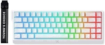 Фото MCHOSE Ace 68 TTC Dragon Lord Magnetic Switch White Topographic USB (MC-ACE68-32)