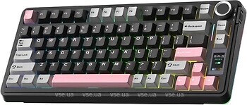Фото Aula S75 Pro Black Grey Pink Bluetooth/USB (S75PRO-BGP)