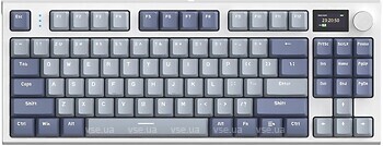 Фото Attack Shark K86 RGB Linear Blue Whale Switches Lavender Blue Bluetooth/USB (AS-6972792471181-LB-UA)