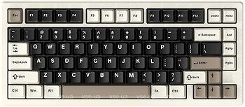 Фото Attack Shark X75 Kailh MX Switches Cheese White Bluetooth/USB (AS-6972792471457-CW-UA)