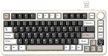 Фото Attack Shark X85 Pro Linear Blueberry Switches Cheese White Bluetooth/USB (AS-6972792471099-CW)