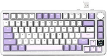 Фото Attack Shark X85 Pro Linear Blueberry Switches Lavender Bluetooth/USB (AS-6972792471105-L)