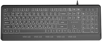 Фото Gembird KB-UML-04-CYRL Black USB