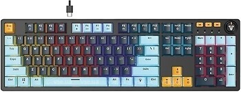 Фото Fantech ATOM107S MK893S Red Switch Navy Blue USB