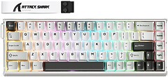 Фото Attack Shark X68MAX HE Magnetic Switch Star White USB (X68MAXSW_AS)