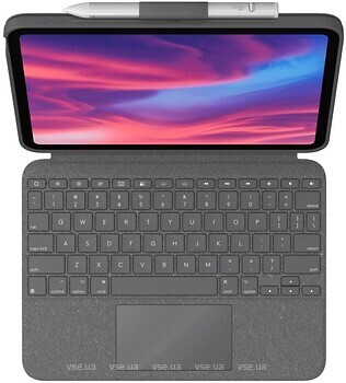 Фото Logitech Combo Touch Keyboard for iPad 10.9 Oxford Grey (920-011382)