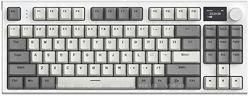 Фото Attack Shark K86 RGB Linear Blue Whale Switches Retro Grey Bluetooth/USB (AS-K86-RGY)