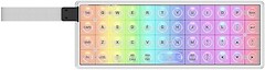 Фото EPOMAKER LUMA40 RGB Mechanical Kailh White Rain Switch Silver Bluetooth/USB (LUMA40-S-WR)