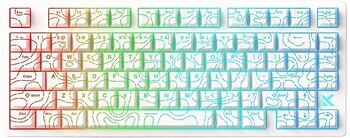 Фото MCHOSE Jet 75 White Topographic USB (HW-JET75-9)