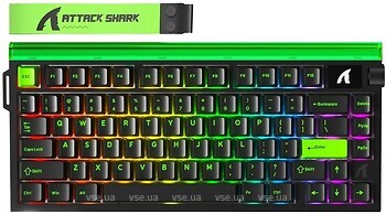 Фото Attack Shark R85 HE Magnetic Purple Mandrel Switches Fluorescent Green USB (AS-6972792472539-F-UA)