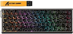 Фото Attack Shark X68MAX HE Magnetic Switch Black Contour Line USB (AS-6972792470740-BCL)