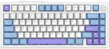 Фото Attack Shark X85 White/Purple Bluetooth/USB (AS-6972792471594-WP-UA)