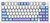 Фото Attack Shark X85 White/Purple Bluetooth/USB (AS-6972792471594-WP-UA)