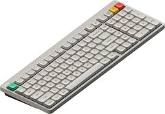 Фото NuPhy Node 100 Low Brown Nano Lunar White Bluetooth/USB
