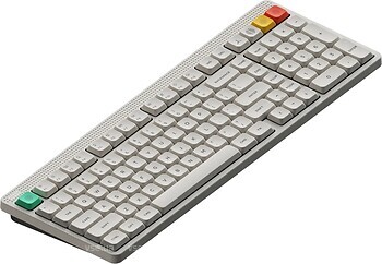 Фото NuPhy Node 100 Low Red Nano Lunar White Bluetooth/USB