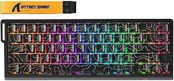 Фото Attack Shark X68PRO HE Magnetic Switch Black Bluetooth/USB (6972792471068)
