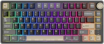 Фото RK Royal Kludge R75 Brown Switch Phantom USB (RK-R75-PHNTM-BRNSW-US)