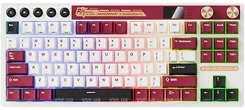 Фото RK Royal Kludge M87 TKL Cream Switch Red Bluetooth/USB (RK-M87-FAMICM-CRMSW-US)