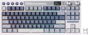 Фото RK Royal Kludge M87 TKL Beige Switch Ocean Blue Bluetooth/USB (RK-M87-OCBLU-BEGSW-US)