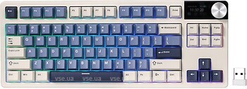 Фото RK Royal Kludge S85 TKL Beige Switch Horizon Blue Bluetooth/USB (RK-S85-HRZBLU-BEGSW-US)