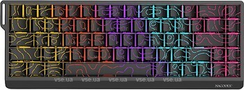 Фото A-Jazz NK68 V2 Red Switch Contour Lines Black USB (NK68-V2-R-S-B)
