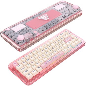 Фото A-Jazz Firstblood B67 Transparent Pink Bluetooth/USB