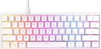 Фото Krux Qara 60% White USB (KRX0138)