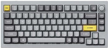 Фото Keychron Q1 QMK RGB Gateron G Pro Blue Silver Grey USB (Q1N2)