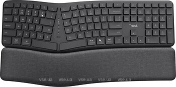 Фото Trust Keyra Ergonomic Black Bluetooth/USB (25459)