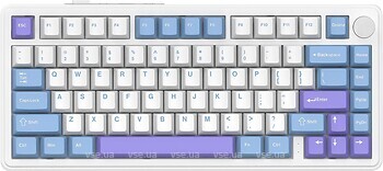 Фото Attack Shark X85 White Purple Bluetooth/USB (X85SW_AS)