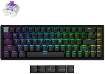 Фото Keychron K6 HE Wireless Magnetic Switch Black Bluetooth/USB (K6H-J1)