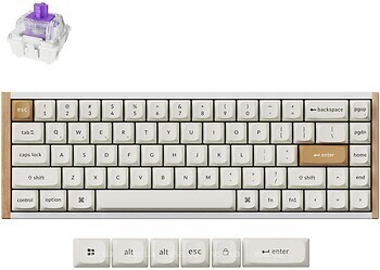 Фото Keychron K6 HE Wireless Magnetic Switch White Bluetooth/USB (K6H-Q1)